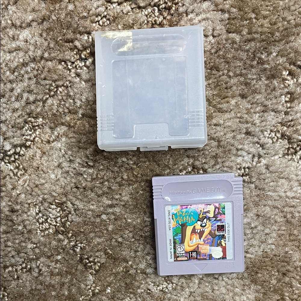 Tazmania 2 (Nintendo‎ Game Boy, 1994) Game with Plastic Cover Case